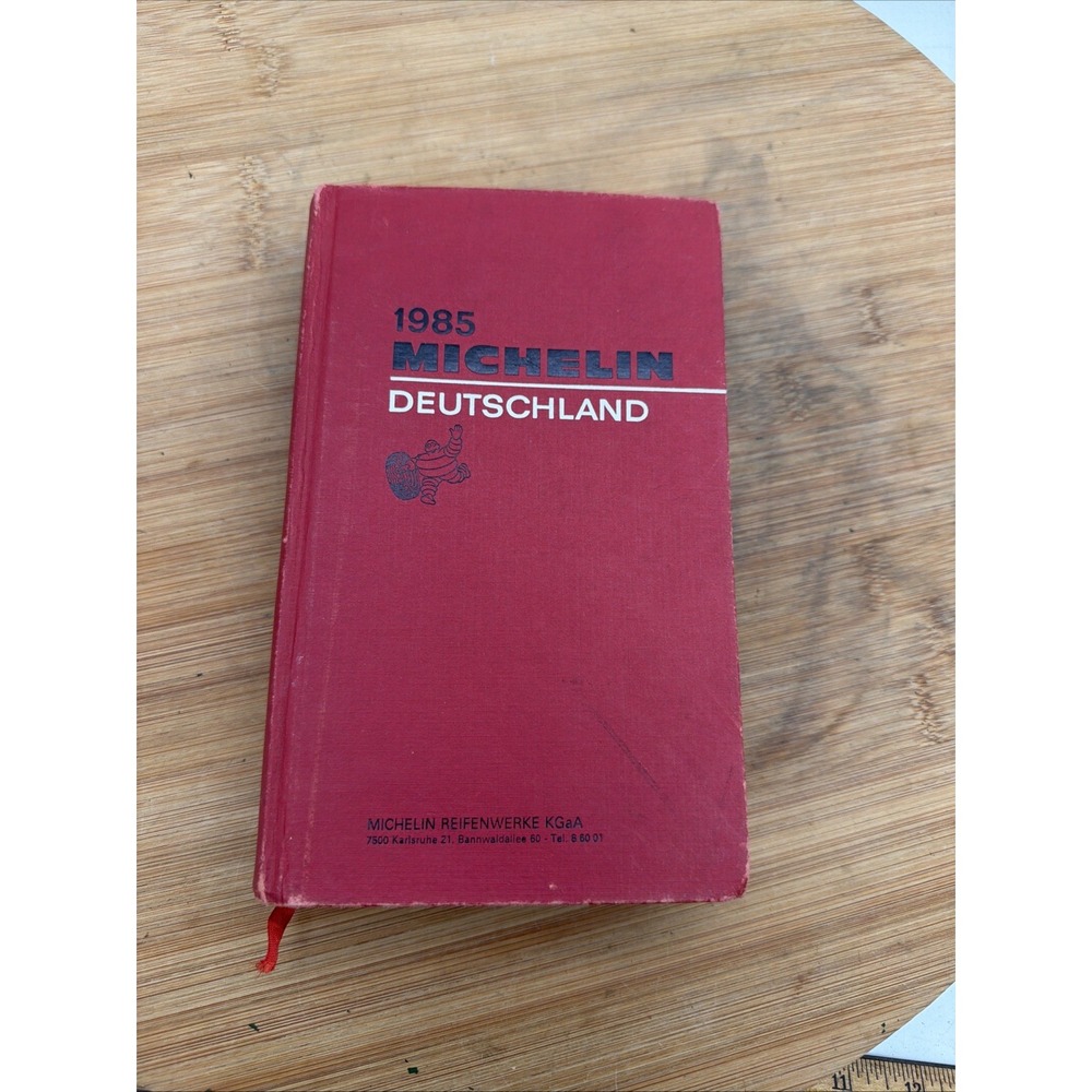 Red Michelin Guide Deutschland 1985 HC Travel Europe